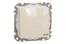 Одноклавишный переключатель IP44 Бежевый Sedna Design (SDD212106)