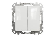 Двухклавишный выключатель Белый Sedna Design (SDD111105)