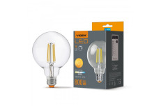 Светодиодная лампа VIDEX Filament G95FD 7W E27 4100K димерная (VL-G95FD-07274)