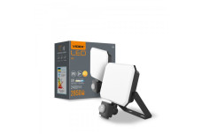 LED прожектор VIDEX F3 30W 5000K с датчиком движения 220V Black (VLE-F3-0305B-S)