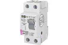 Реле диференціальне (ПЗВ) EFI-2 25A/0.1A 2 полюси тип AC 10 х-ка inst. ETI (002061221)