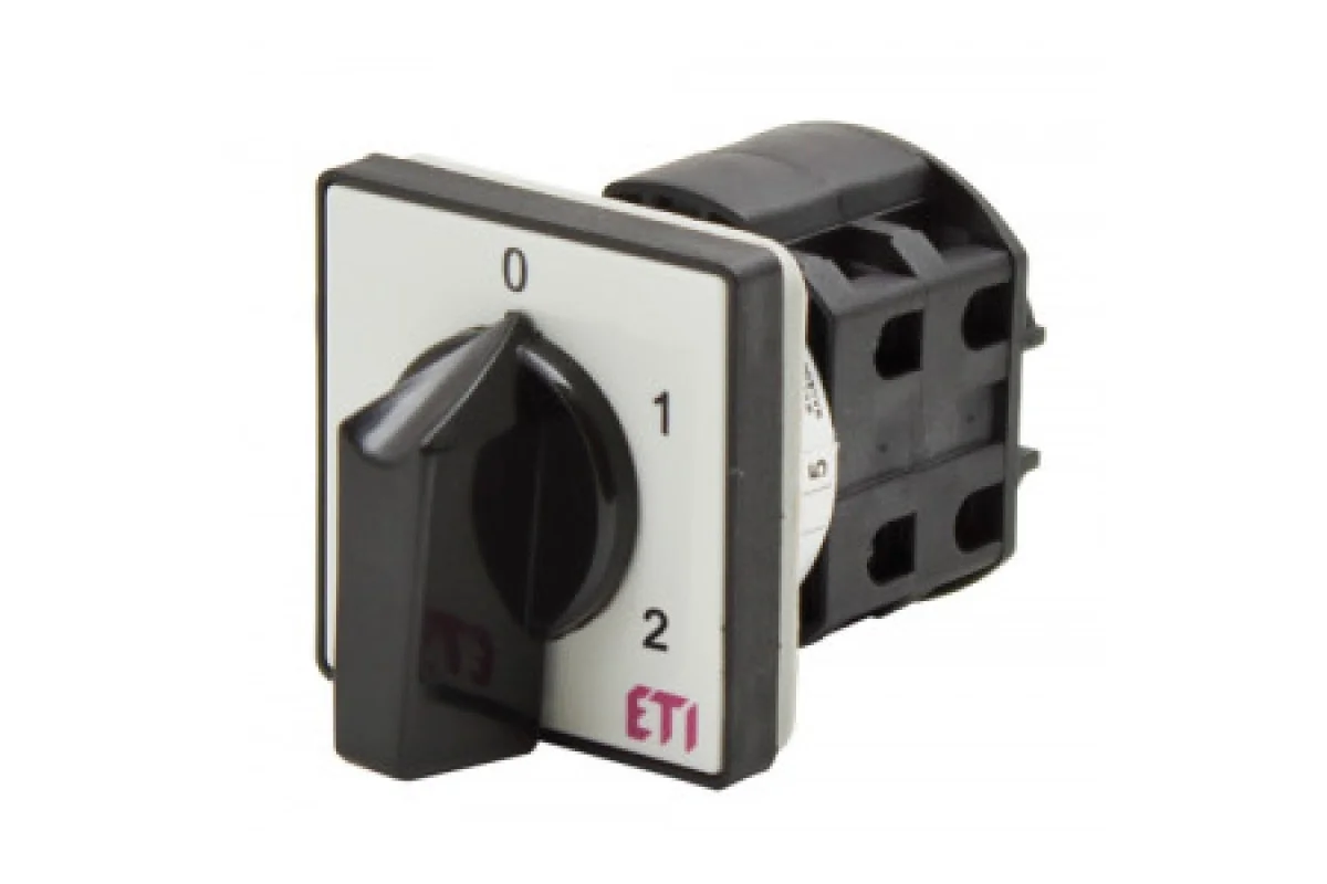 Переключатель CS 63 107 U 1P 63A "0-1-2" (Многопозиционный) Серо-черный ETI (004773037)