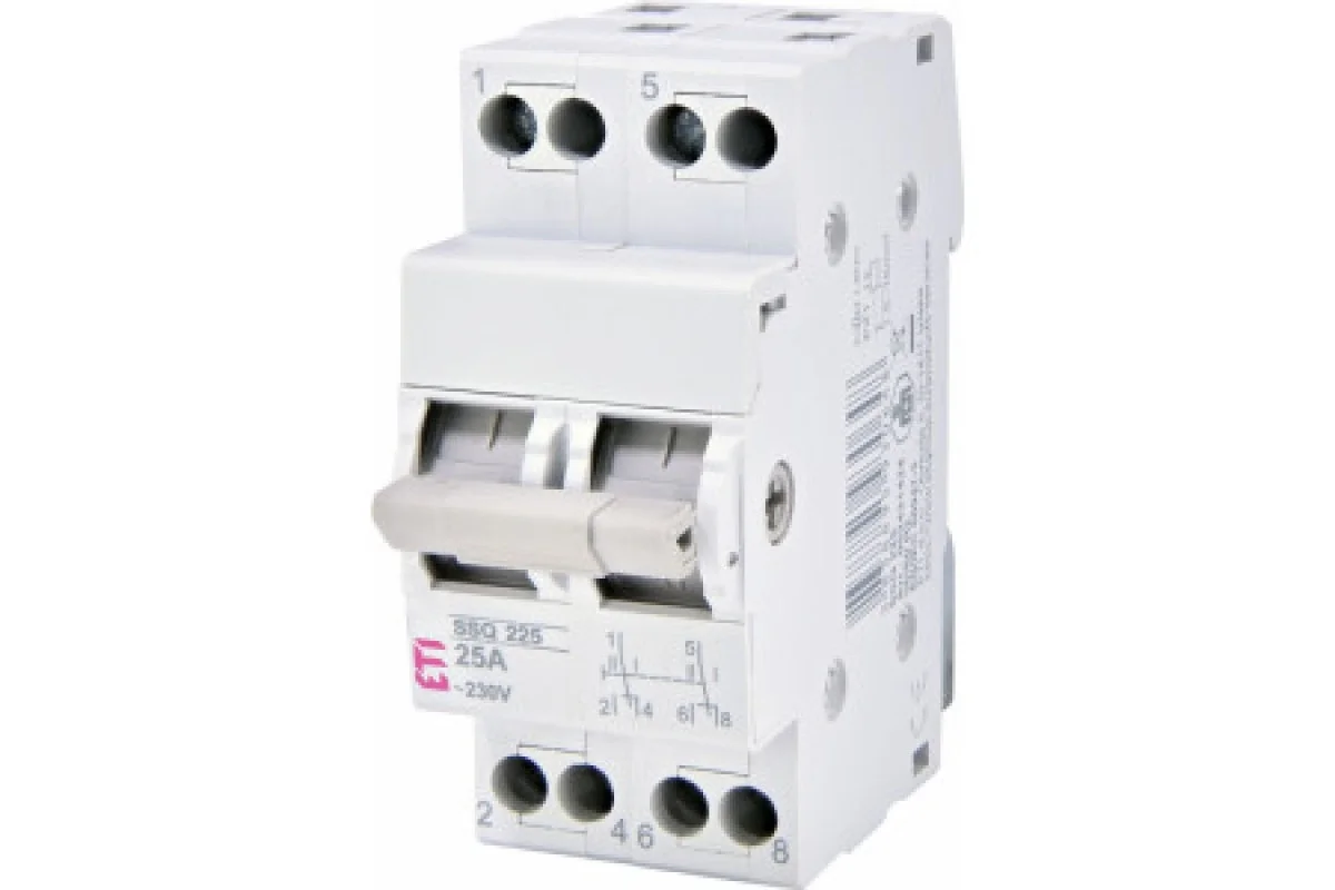 Перемикач навантаження SSQ 225 2 полюси 25А "1-0-2" ETI (002421424)