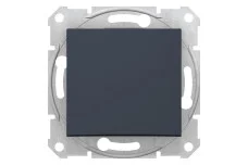 2-х полюсний одноклавішний вимикач Sedna Scnheider Electric графіт (SDN0200270)
