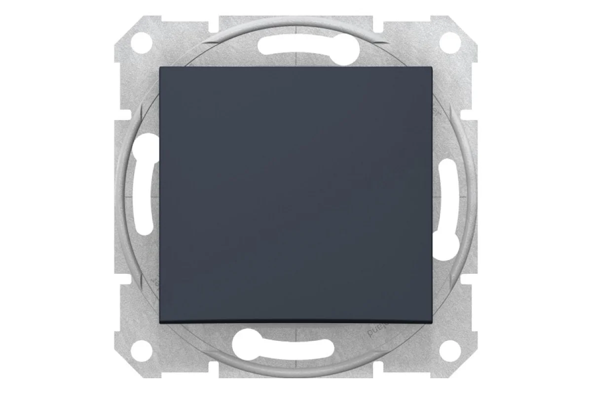 Одноклавішний перемикач Sedna Scnheider Electric графіт (SDN0400470)