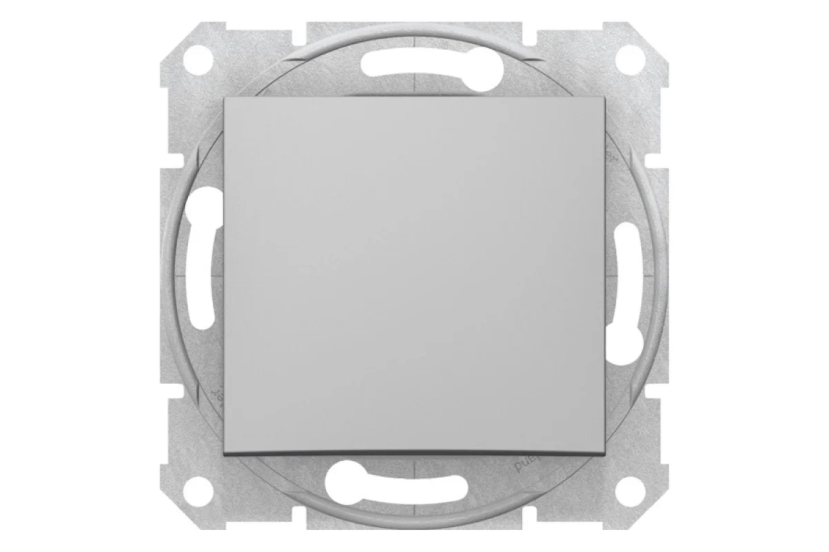 Кнопочный выключатель Sedna Schneider Electric алюминий (SDN0700160)