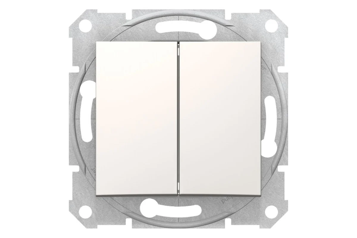 Двухклавишный переключатель Sedna Schneider Electric слоновая кость (SDN0600123)