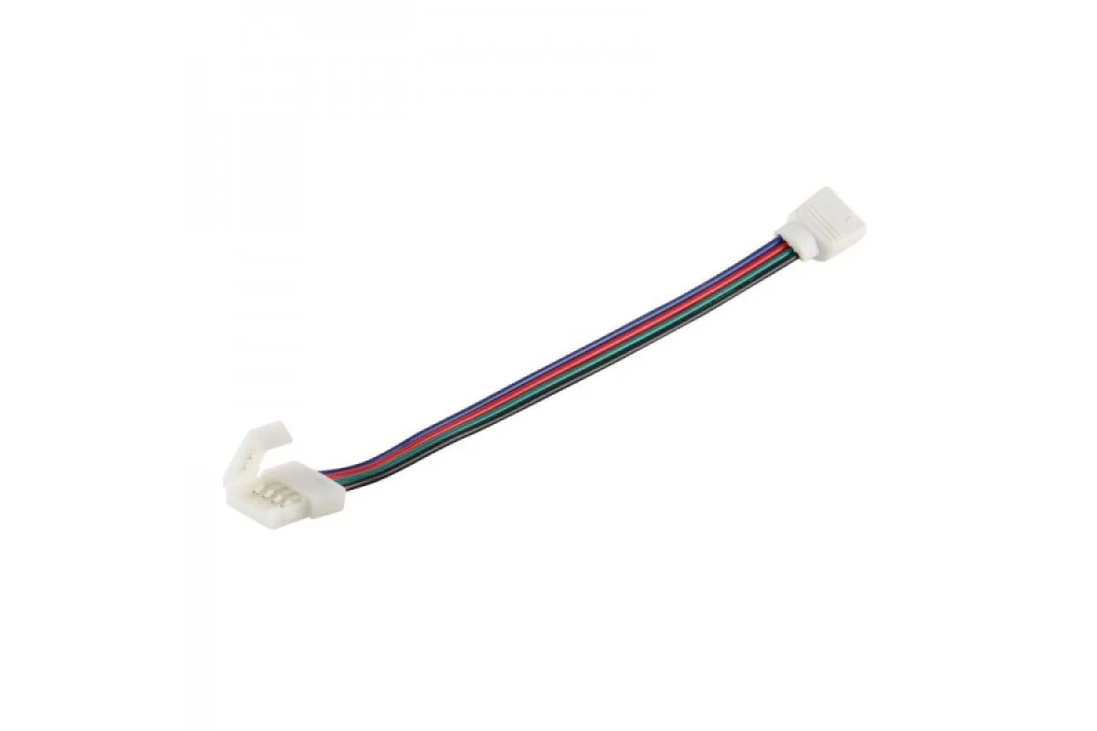 Коннектор PROLUM™ для LED ленты 10 мм, RGB + 2 зажима (503008)