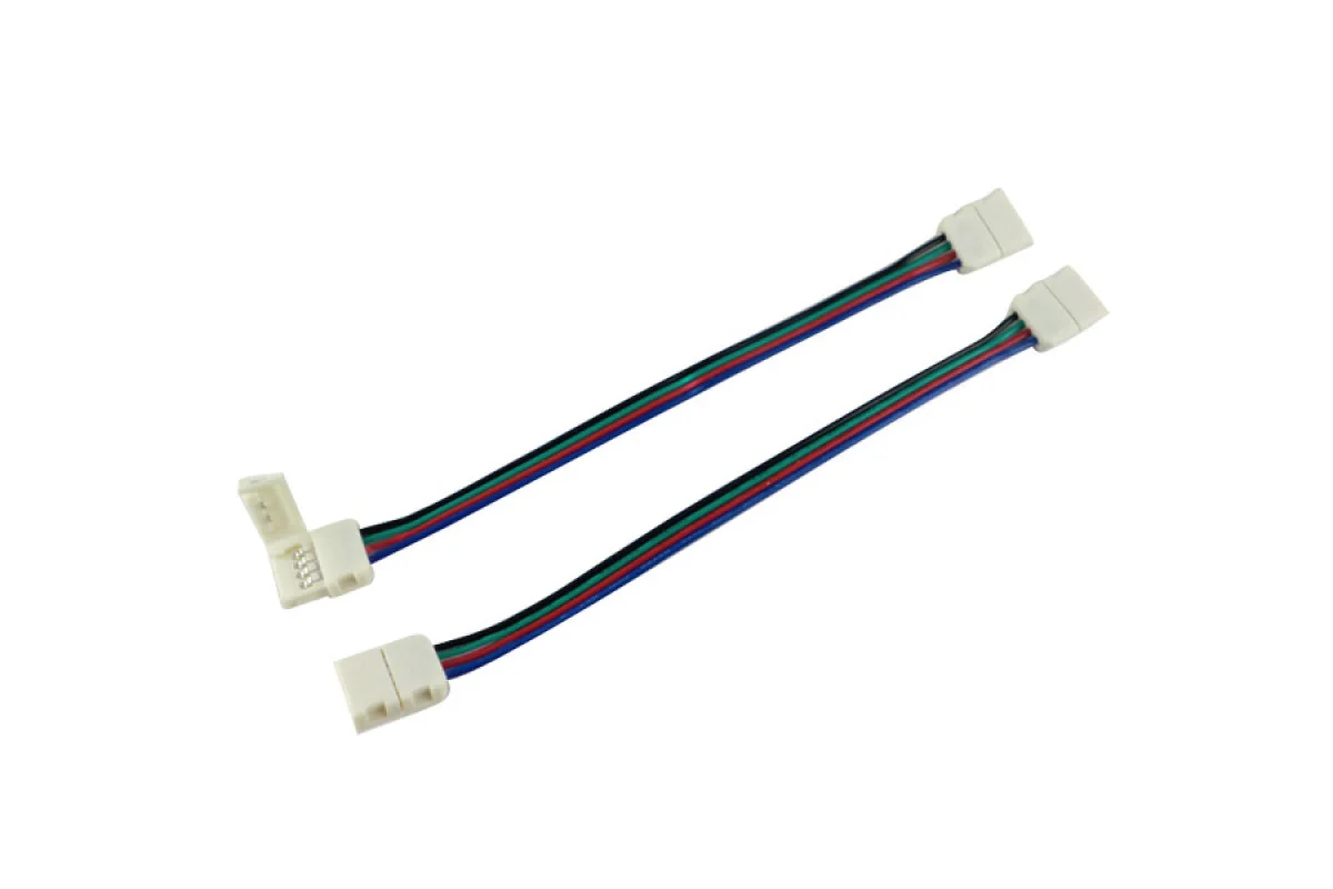 Коннектор PROLUM™ для LED ленты 10 мм, RGB + 2 зажима (503008)