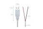 Кабель USB PROLUM™ - 1М, Белый (503042)
