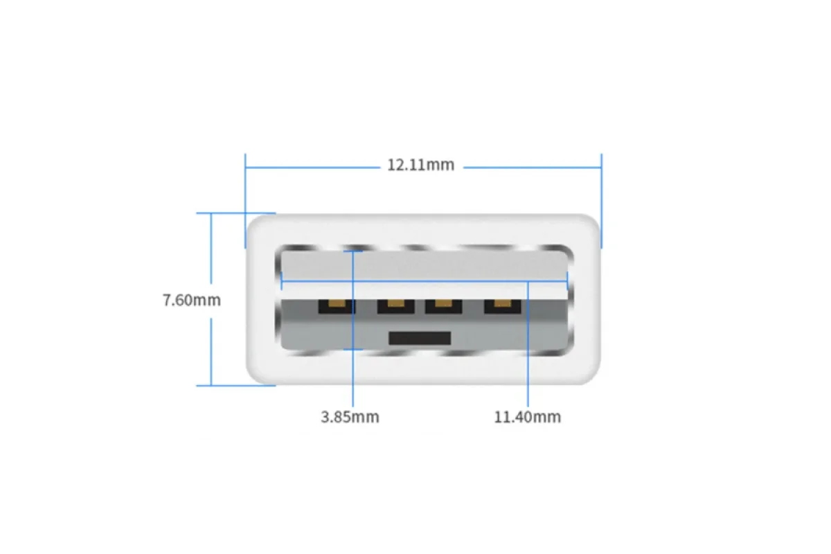 Кабель USB PROLUM™ - 2М, Білий (503043)