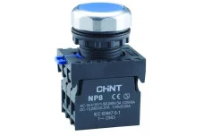 Кнопка пласка з підсвічуванням NP8-BND/1 Білий (МК) (578089)