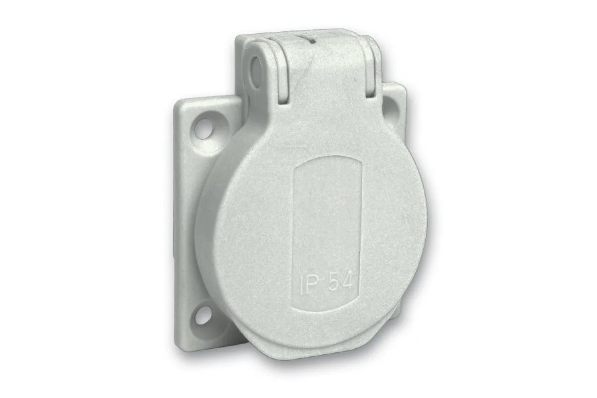 Розетка SСHUKO серая 50Х50 250В/16А IP54 Б (PKS51G)