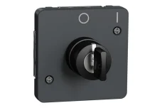 Механізм перемикача з ключем на 2 положення 3A IP55 Mureva Styl, чорний (MUR35062)
