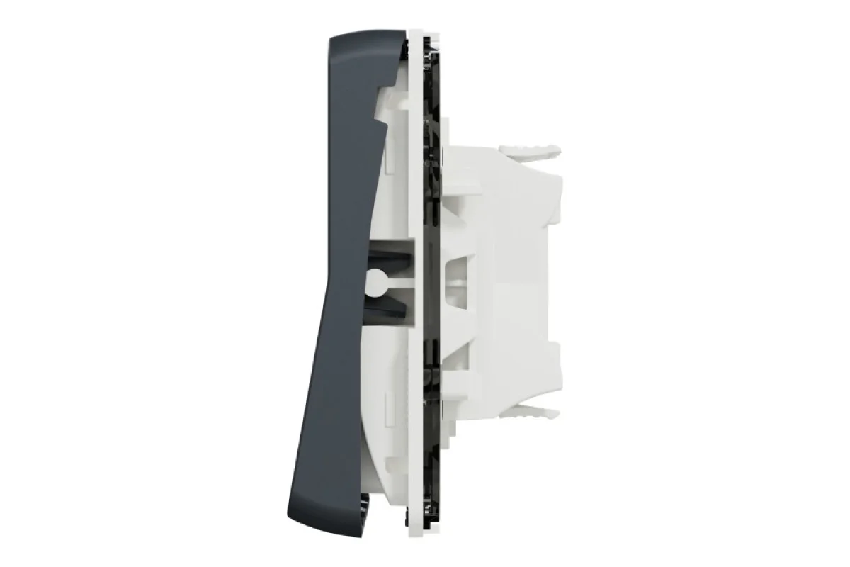 Механізм подвійного кнопкового вимикача IP55 Mureva Styl, чорний (MUR35326)