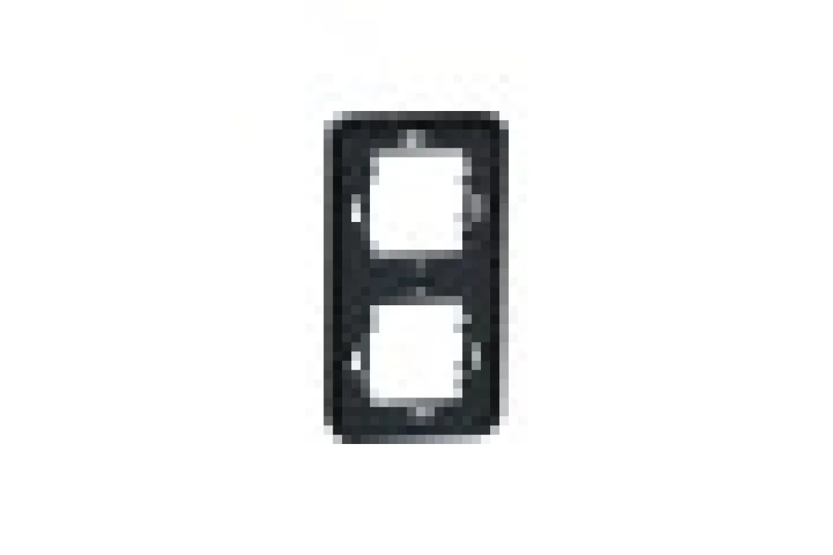 Рамка двомісна вертикальна IP55 Mureva Styl, чорна (MUR34151)