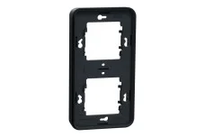 Рамка двомісна вертикальна IP55 Mureva Styl, чорна (MUR34151)