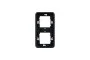 Рамка двомісна вертикальна IP55 Mureva Styl, чорна (MUR34151)