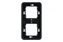 Рамка двомісна вертикальна IP55 Mureva Styl, чорна (MUR34151)