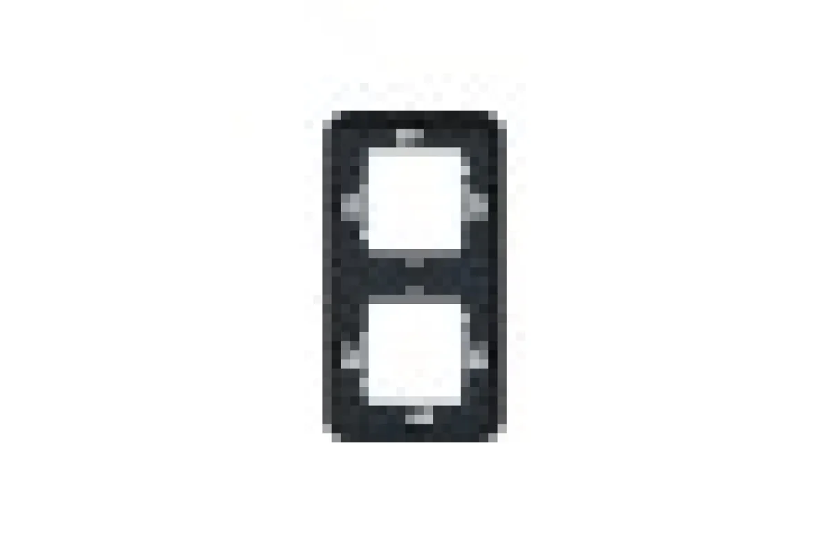 Рамка двомісна вертикальна IP55 Mureva Styl, чорна (MUR34151)