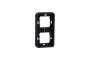 Рамка двомісна вертикальна IP55 Mureva Styl, чорна (MUR34151)