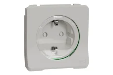 Механізм розетки з заземленням та шторками IP55 Mureva Styl, білий (MUR39134)
