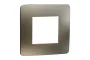 Рамка Unica Studio Metal, 1 постовая, 1 x 2 модуля, бронза или беж (NU280251M)