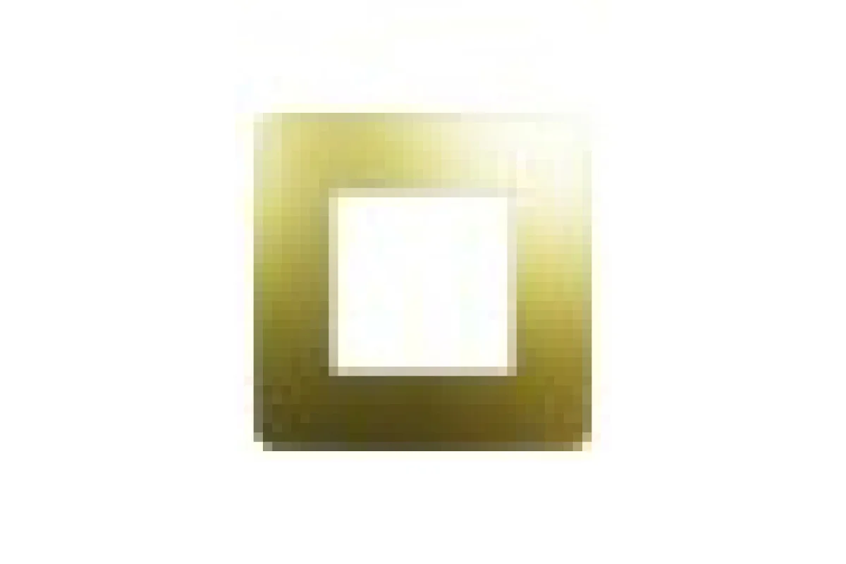 Рамка Unica Studio Metal, 1 постовая, 1 x 2 модуля, золото или беж (NU280260M)