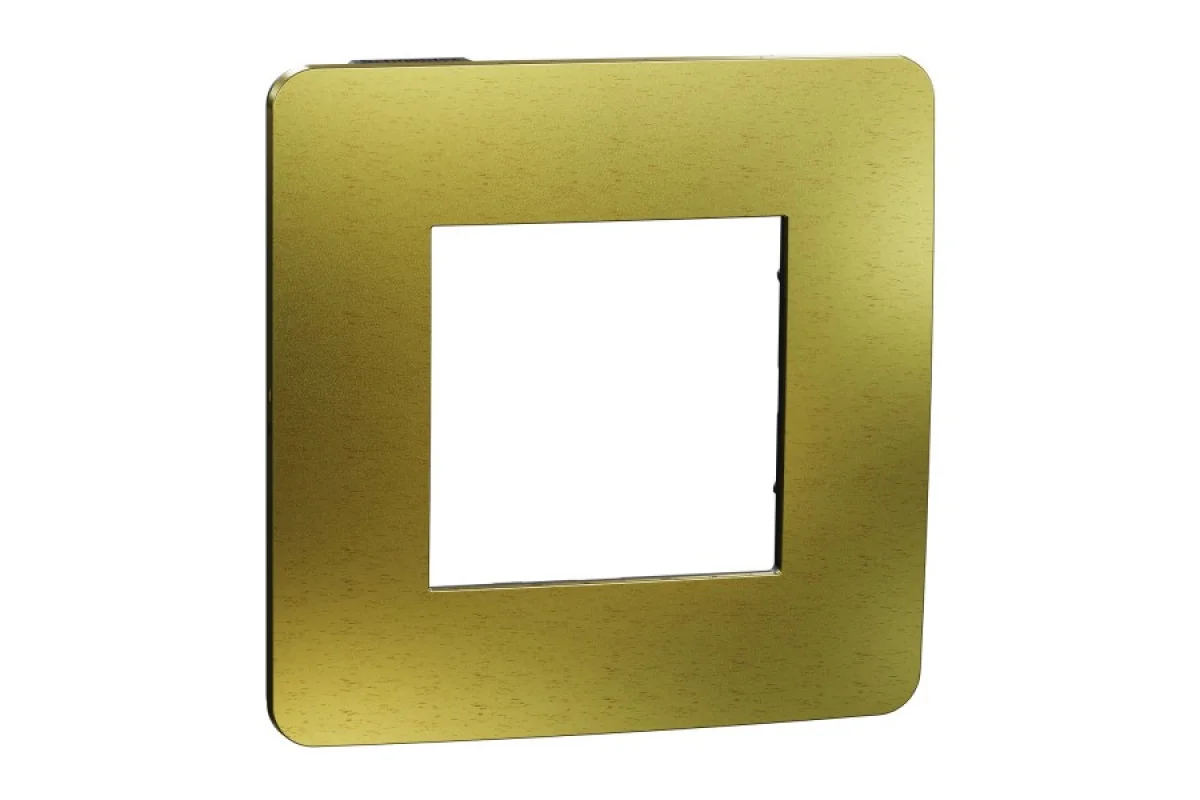 Рамка Unica Studio Metal, 1 постовая, золото (NU280262M)