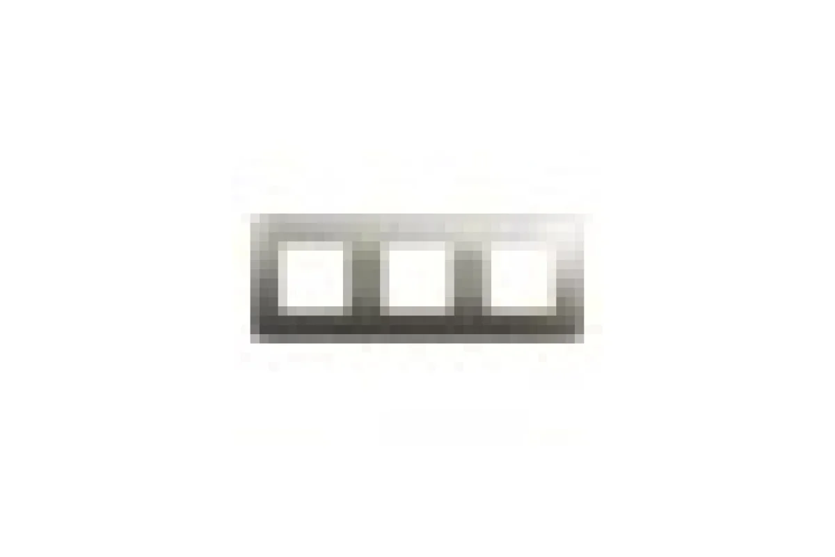 Рамка Unica Studio Metal, 3 поста, 3 x 2 модуля, бронза или беж (NU280651M)