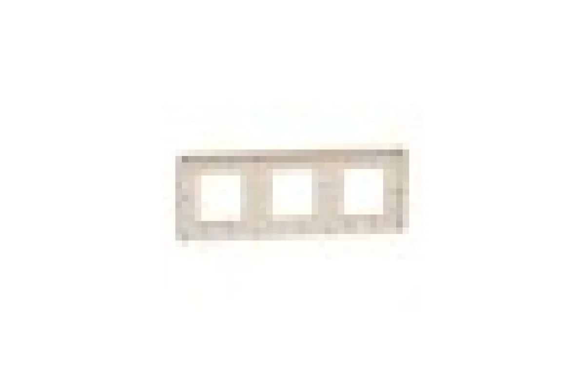 Рамка Unica Studio Metal, 3 поста, 3 x 2 модуля, бронза или беж (NU280651M)