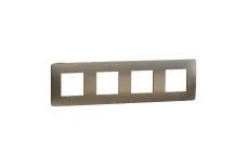 Рамка Unica Studio Metal, 4 пости, бронза (NU280852M)