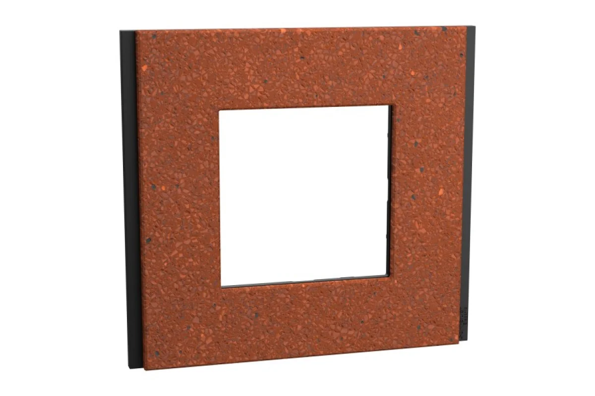 Рамка 1-постовая Unica Deco Material, терракотовая (NU600271)