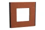Рамка 1-постовая Unica Deco Material, терракотовая (NU600271)