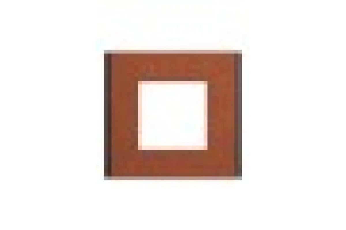 Рамка 1-постовая Unica Deco Material, терракотовая (NU600271)