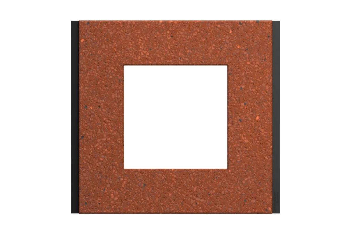 Рамка 1-постовая Unica Deco Material, терракотовая (NU600271)