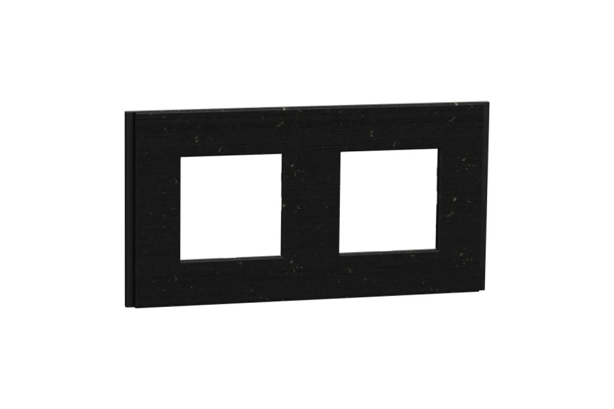 Рамка 2-постова Unica Deco Material, чорний папір (NU600474)