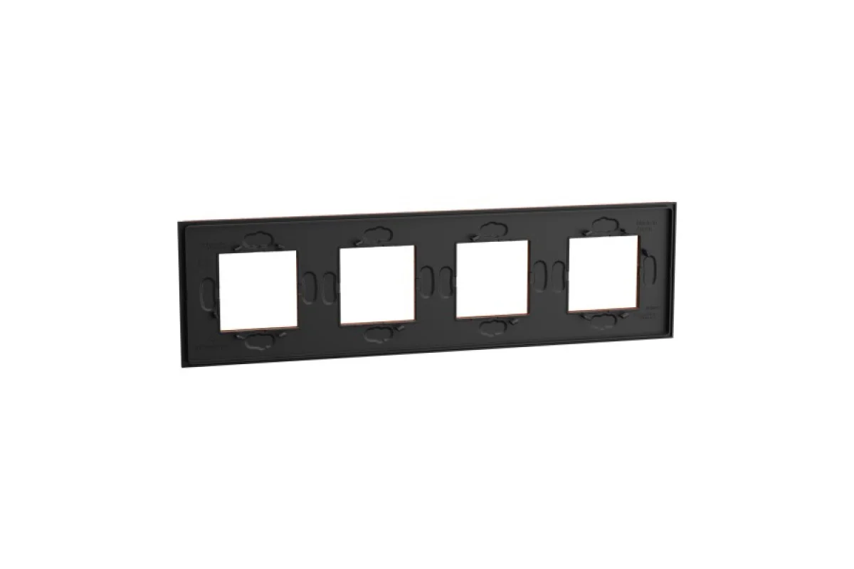 Рамка 4-постова Unica Deco Material, теракотовий (NU600871)