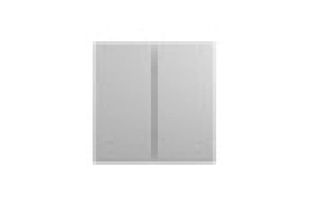 Переключатель 2-клавишный 2 x стр.6, 10А 2 модуля алюминий (NU321330)