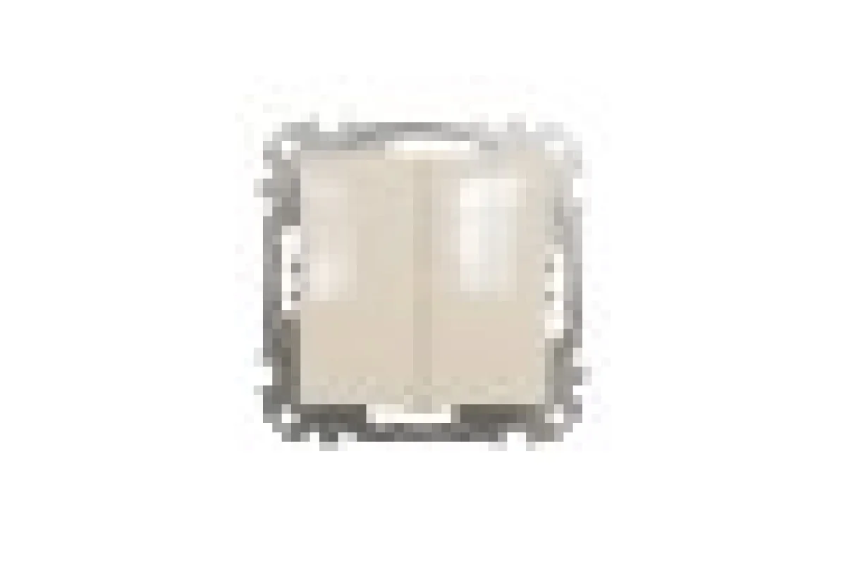 Двухклавишный выключатель Бежевый Sedna Design (SDD112105)