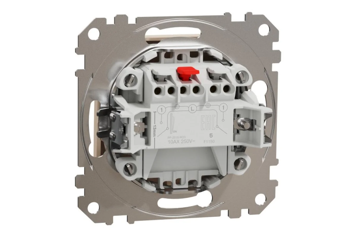 Двухклавишный выключатель Бежевый Sedna Design (SDD112105)