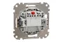Двухклавишный выключатель Бежевый Sedna Design (SDD112105)