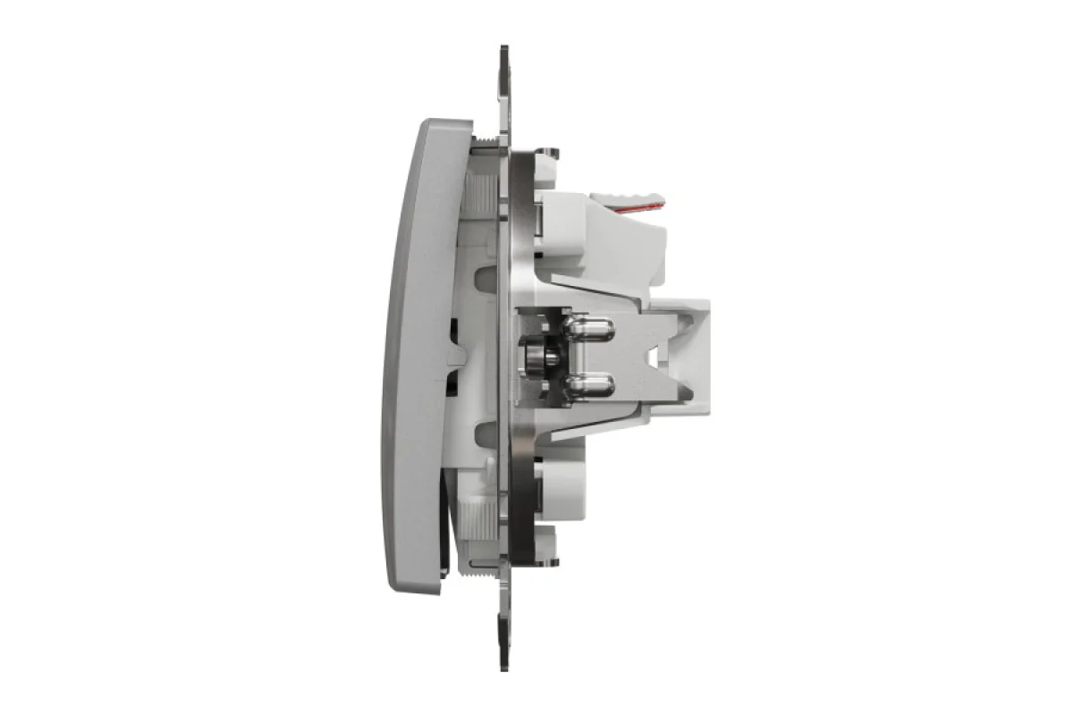 Двухклавишный выключатель Алюминий Sedna Design (SDD113105)