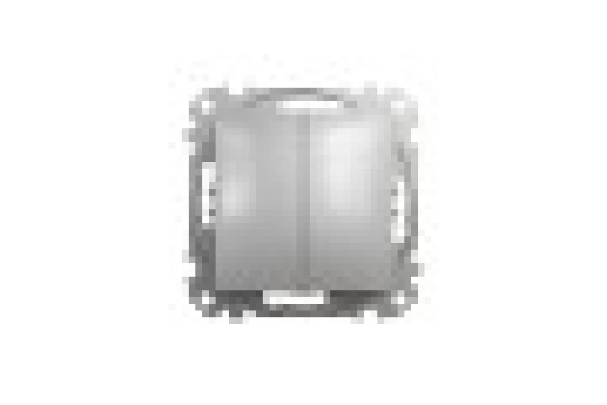 Двухклавишный выключатель Алюминий Sedna Design (SDD113105)