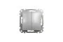 Двухклавишный выключатель Алюминий Sedna Design (SDD113105)