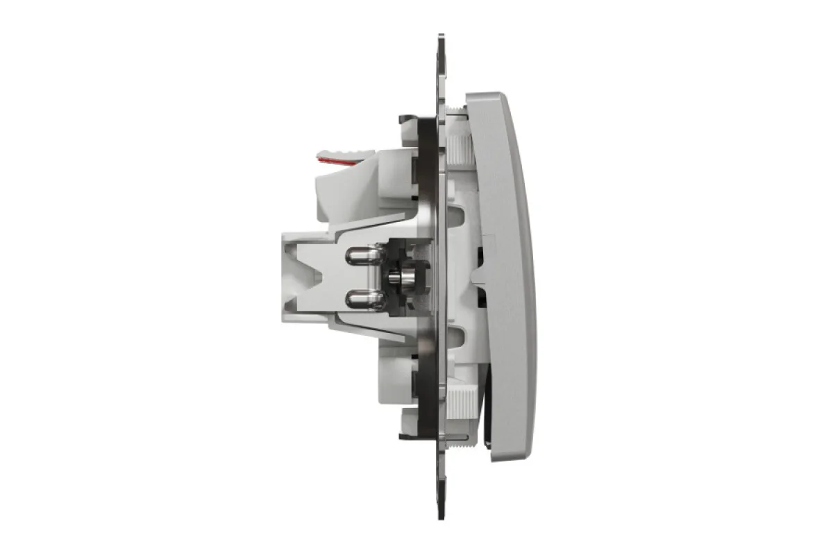 Двухклавишный выключатель Алюминий Sedna Design (SDD113105)