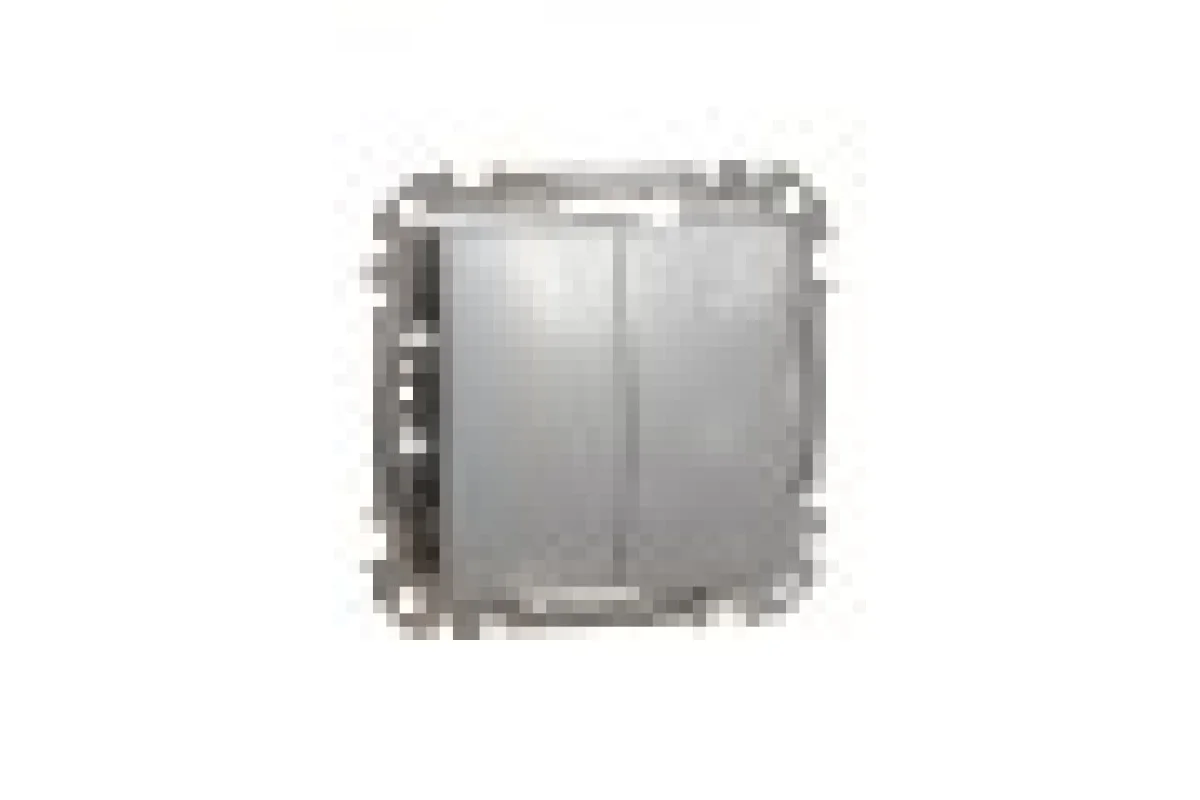 Двухклавишный выключатель Алюминий Sedna Design (SDD113105)