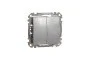Двухклавишный выключатель Алюминий Sedna Design (SDD113105)