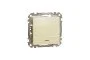 Одноклавішний перемикач з синьою LED підсвіткою 10 АХ Береза Sedna Elements (SDD180106L)