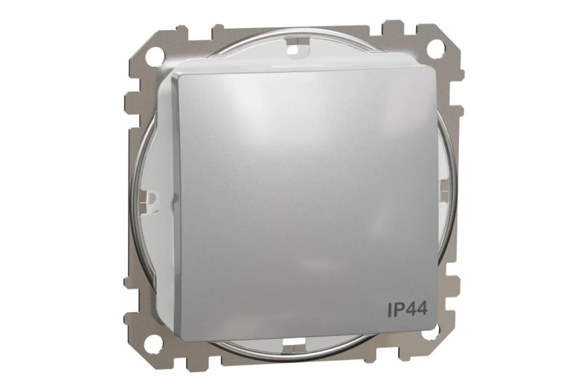 Одноклавишный переключатель IP44 Алюминий Sedna Design (SDD213106)